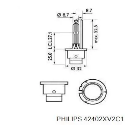 Ксенон Philips 42402XV2C1 цена, от 27.87 USD