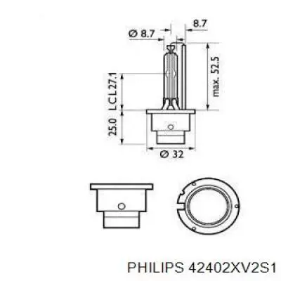 Биксенон 42402XV2S1 Philips