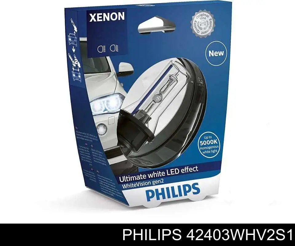 Лампочка ксеноновая 42403WHV2S1 Philips