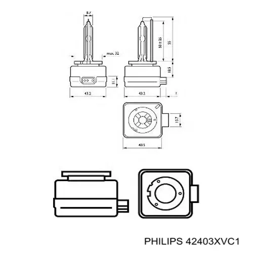 42403XVC1 Philips Биксенон