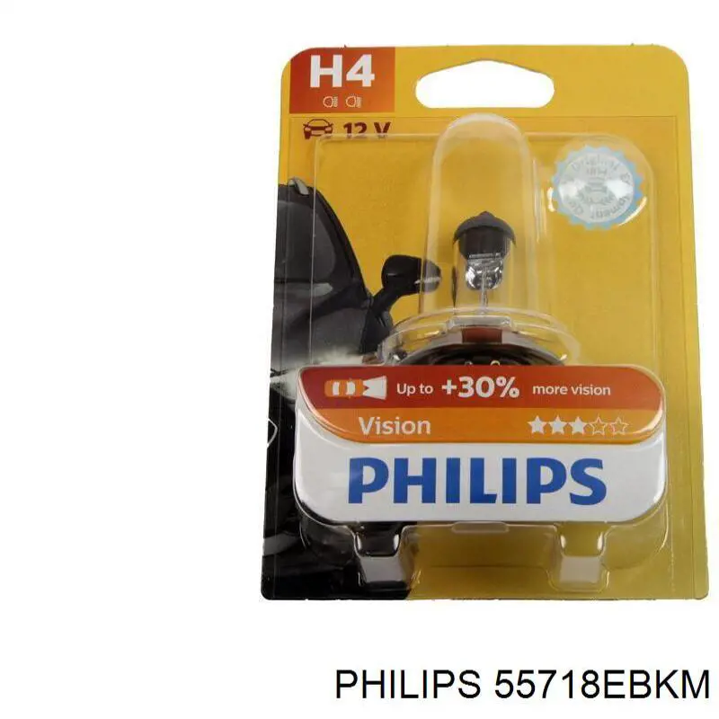 Лампочка ближнего света Philips 55718EBKM цена, от 2.24 USD