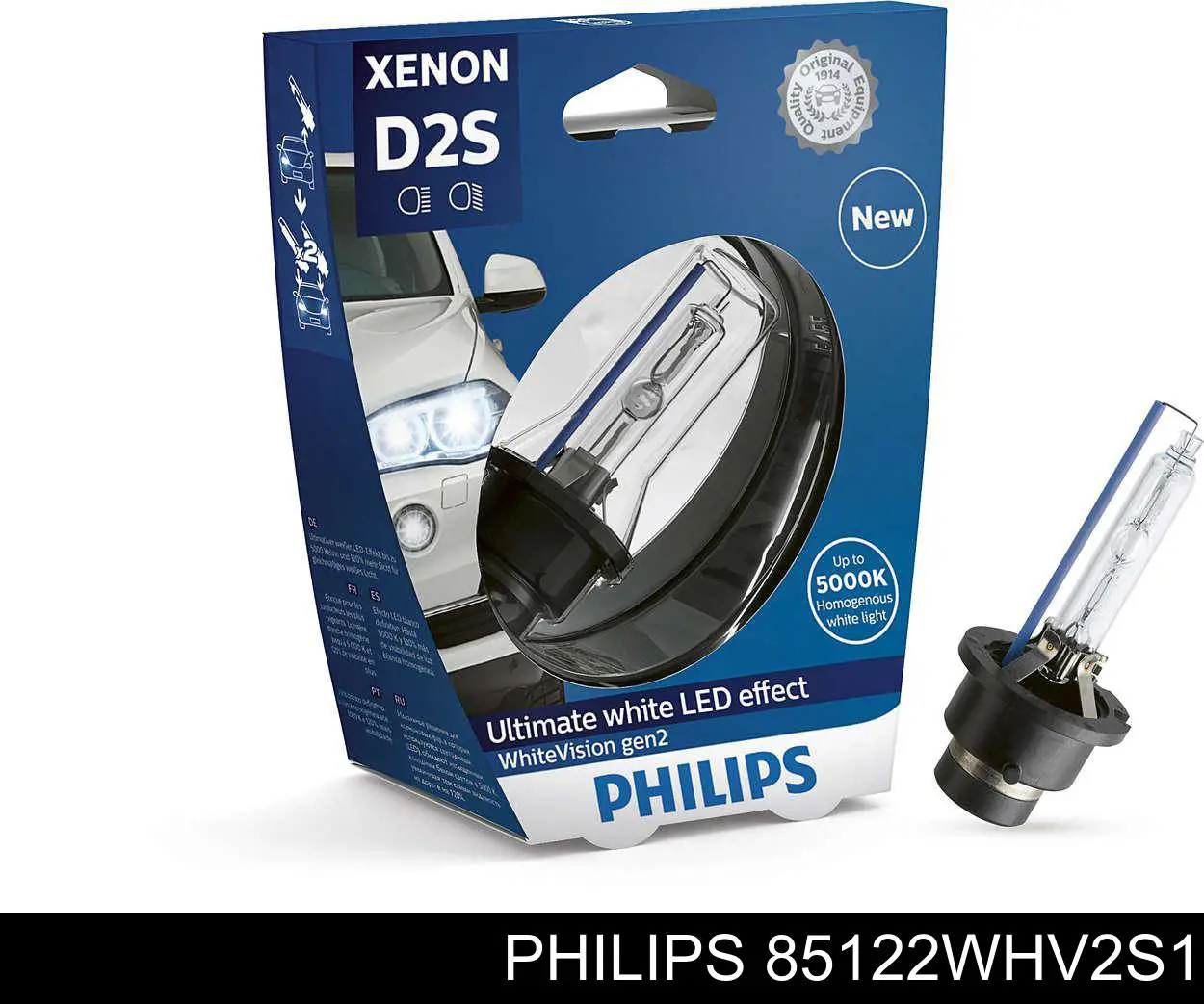 Купить 85122WHV2S1 Philips Лампочка ксеноновая