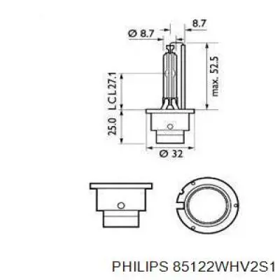 Ксенон 85122WHV2S1 Philips