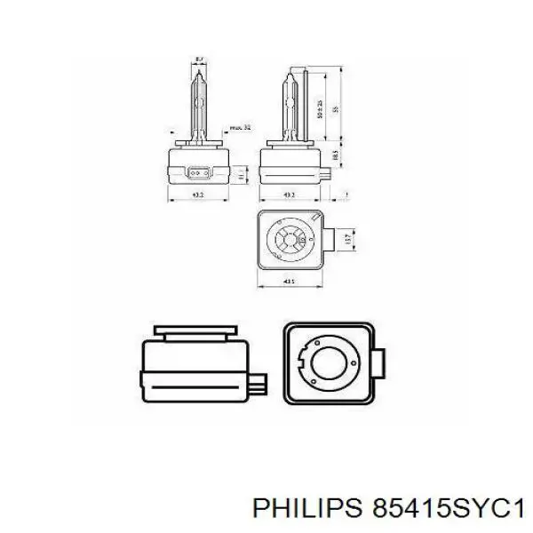 Ксенон Philips 85415SYC1 цена, от 77.09 USD