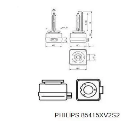 Лампочка ксеноновая 85415XV2S2 Philips