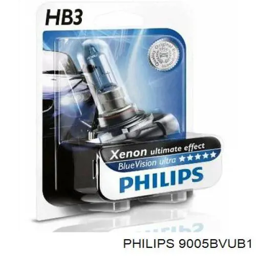 Галогенная автолампа Philips HB3 P20d 12V 9005BVUB1