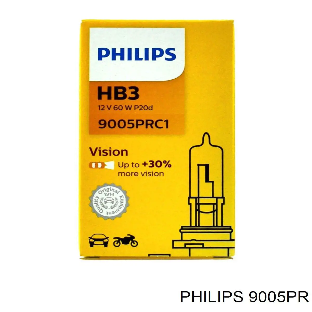 Лампочка ближнего света Philips 9005PR цена, от 3.38 USD