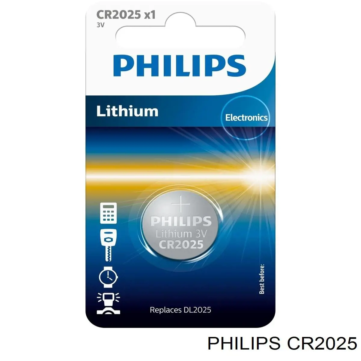 CR2025 Philips pilha seca de berloque