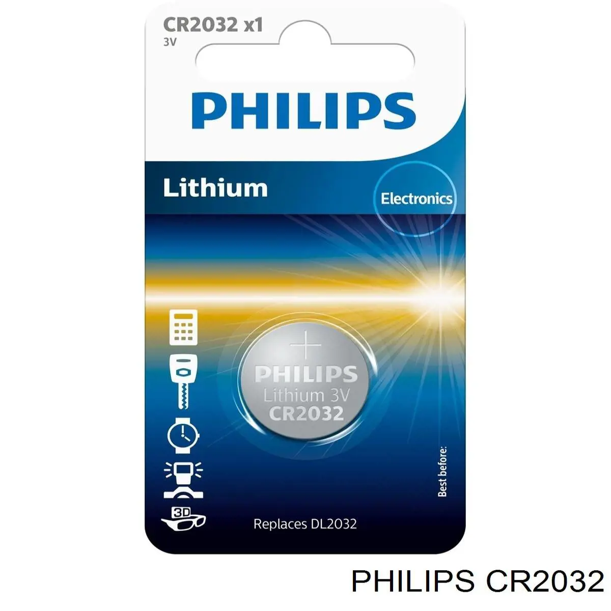 Батарейка брелка CR2032 Philips