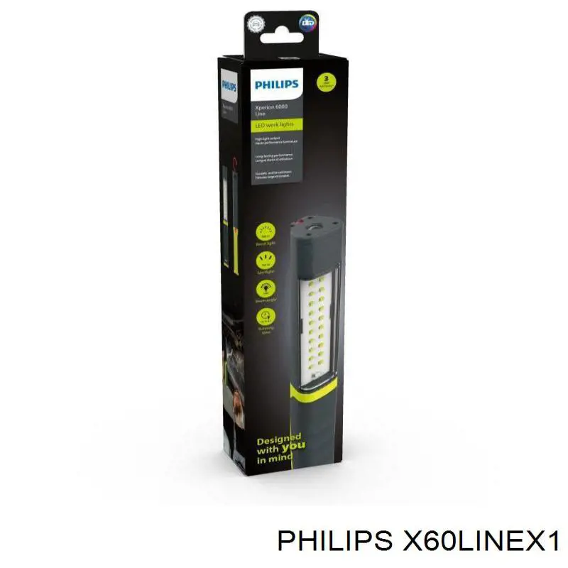 Фонарь переносной Philips X60LINEX1 цена, от 57.24 USD