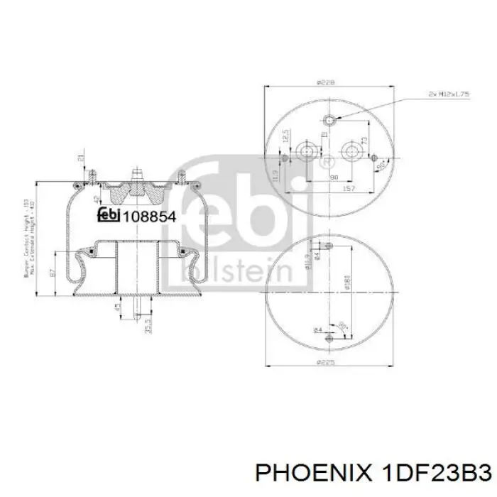 Рессора пневматической подвески Sampa Otomotiv‏ SP556198K цена, от 73.94 USD