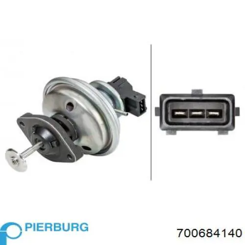 Клапан EGR рециркуляции газов Pierburg 700684140