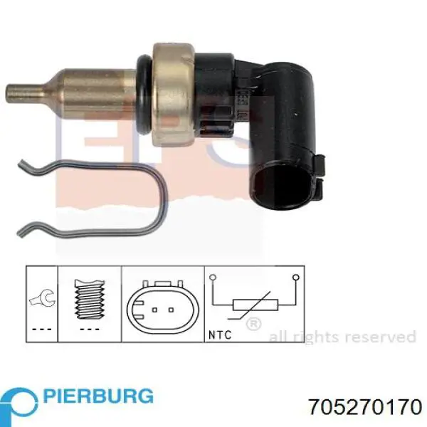 Лямбда зонд после катализатора Pierburg 705270170