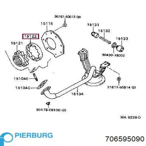 Масляный насос MRB74819 MarkBest