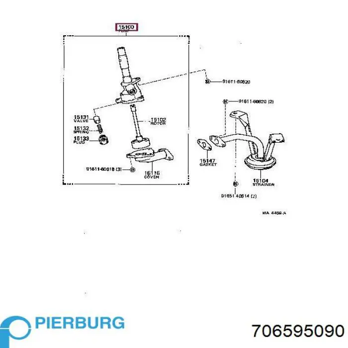 Масляный насос 180113 Febi