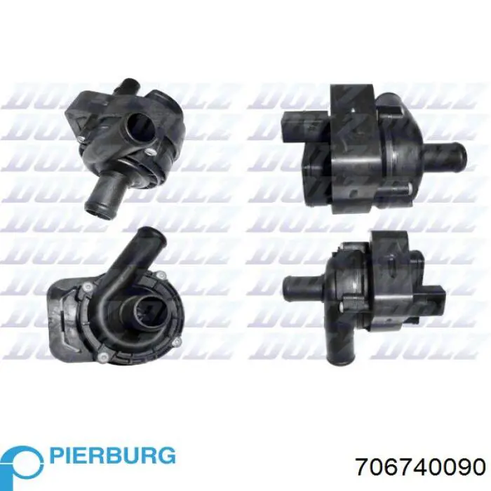 Купить 706740090 Pierburg Помпа водяная, дополнительная электрическая