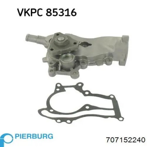 Помпа охлаждения Pierburg 707152240 цена, от 82.01 USD
