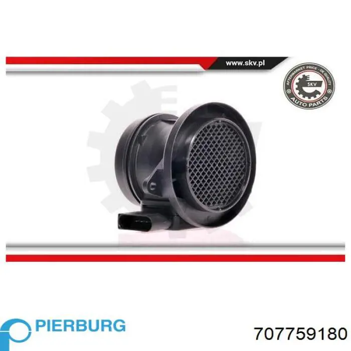 707759180 Pierburg sensor de fluxo (consumo de ar, medidor de consumo M.A.F. - (Mass Airflow))