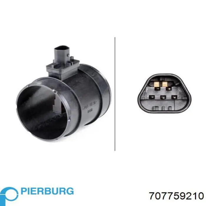 Sensor De Flujo De Aire/Medidor De Flujo (Flujo de Aire Masibo) 707759210 Pierburg