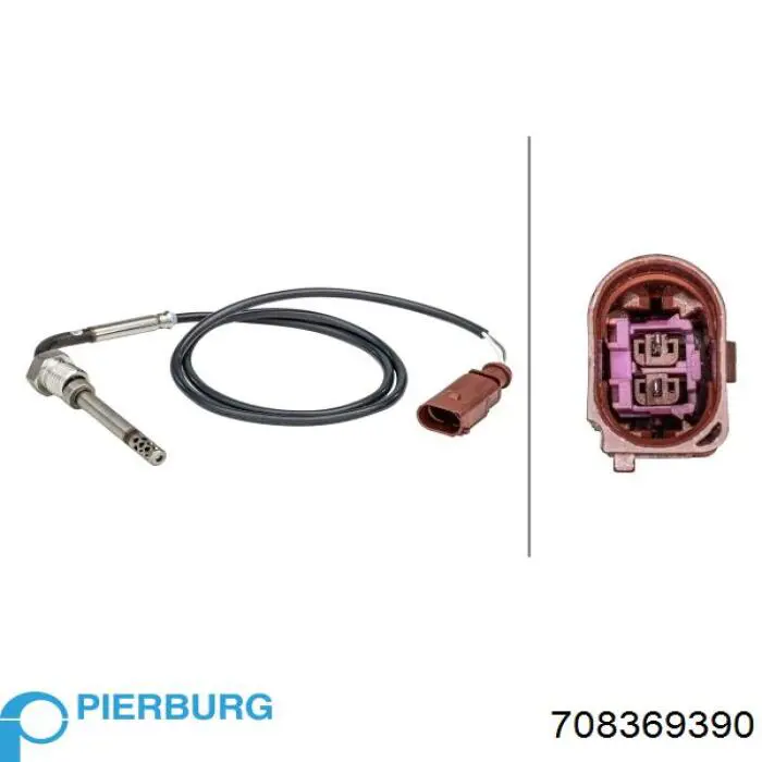 Датчик температуры выхлопных газов перед сажевым фильтром Pierburg 708369390 цена, от 49.44 USD
