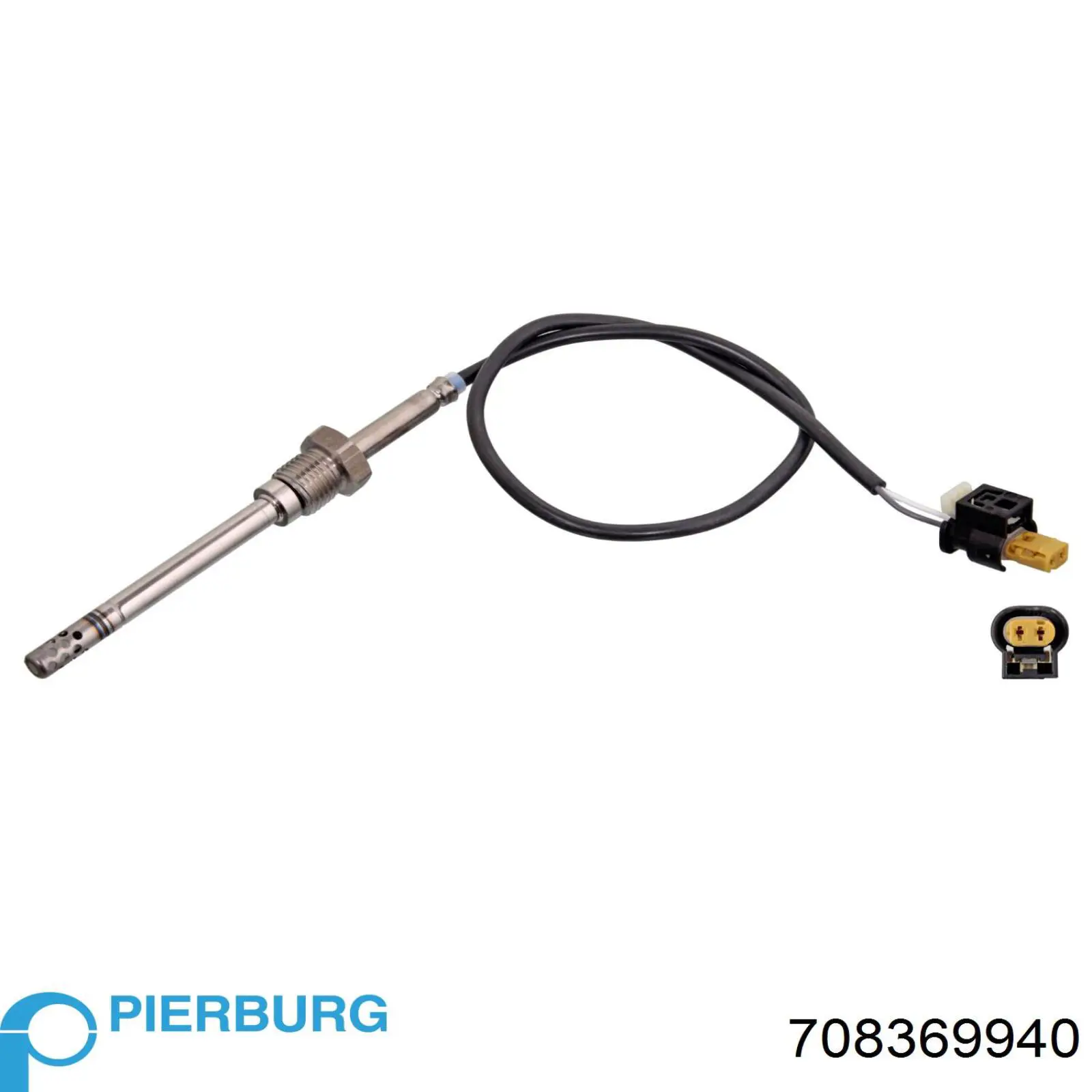 Sensor de temperatura, gas de escape, Filtro hollín/partículas 708369940 Pierburg