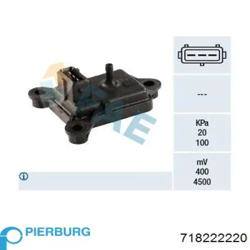 Датчик абсолютного давления 718222220 Pierburg