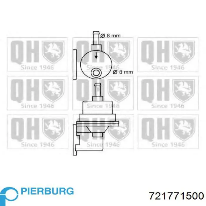 Механический топливный насос 721771500 Pierburg