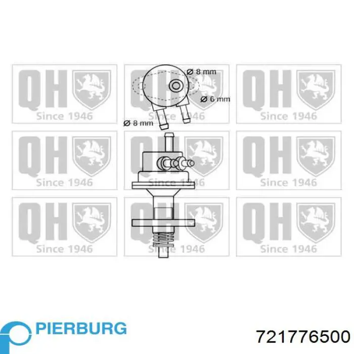 Bomba de combustible mecánica 721776500 Pierburg