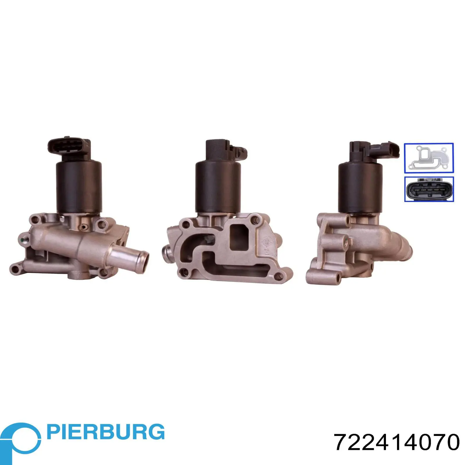 Приборы управления системы рециркуляции Pierburg 722414070 цена, от 69.53 USD