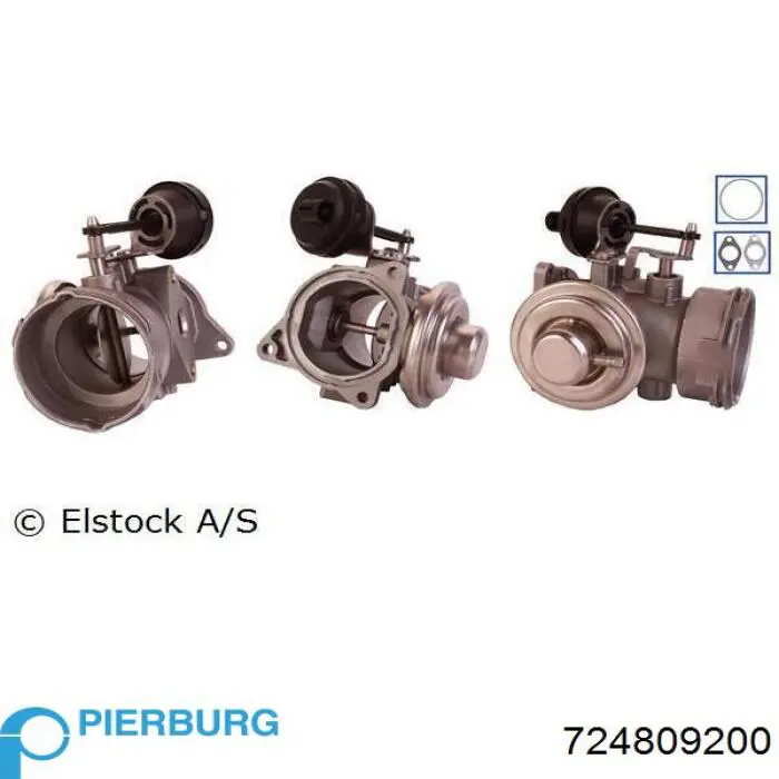 Приборы управления системы рециркуляции Pierburg 724809200 цена, от 57.86 USD