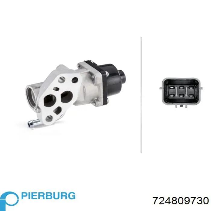 Приборы управления системы рециркуляции Pierburg 724809730 цена, от 97.11 USD
