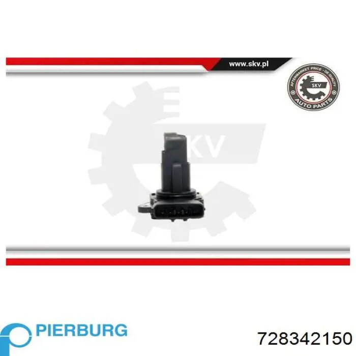 Sensor De Flujo De Aire/Medidor De Flujo (Flujo de Aire Masibo) 728342150 Pierburg