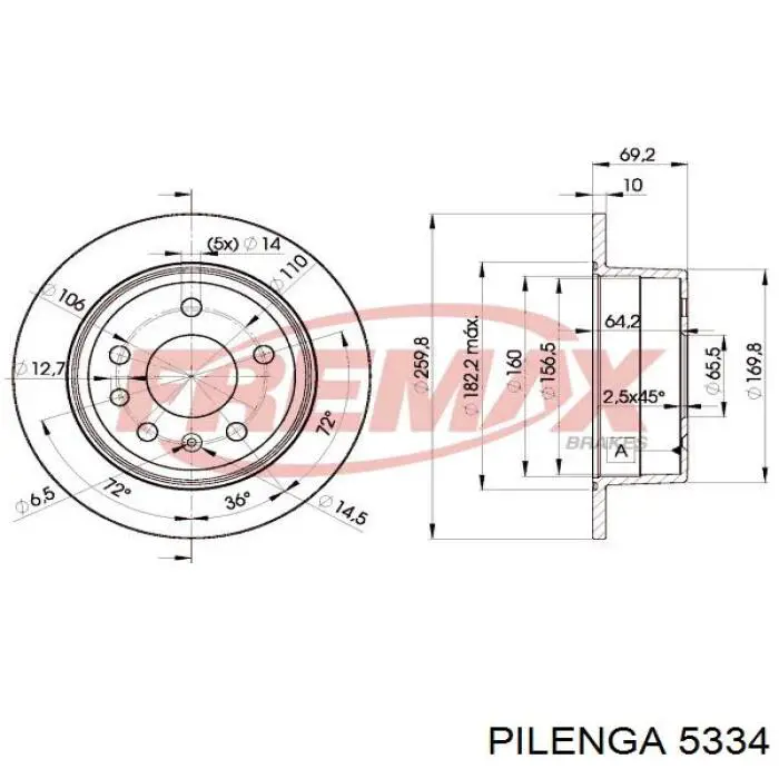 4020605A00 Nissan/Infiniti Диск тормозной передний