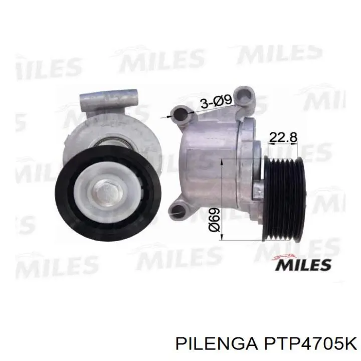 PTP4705K Pilenga натяжитель приводного ремня