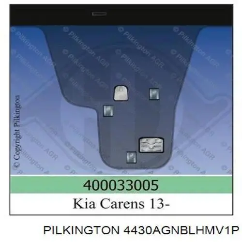 Лобовое стекло 4430AGNBLHMV1P Sekurit