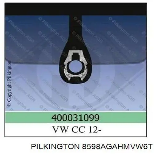 Лобовое стекло 8598AGAHMVW6T Pilkington