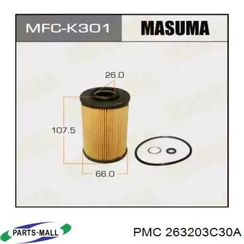 Filtro de aceite 263203C30A Parts-Mall