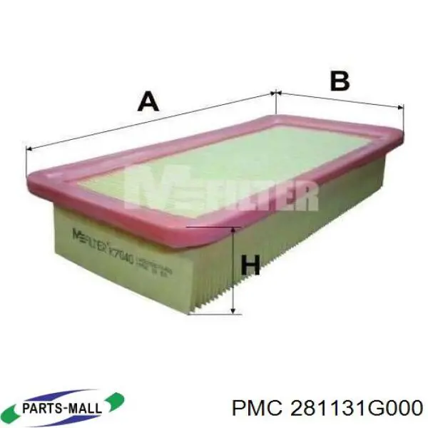 Воздушный фильтр 281131G000 Parts-Mall