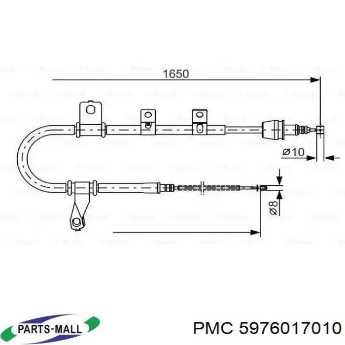 Трос ручника 5976017010 Parts-Mall