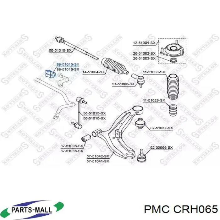 Втулка переднего стабилизатора CRH065 Parts-Mall