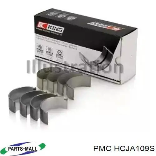 HCJA109S Parts-Mall вкладыши коленвала шатунные, комплект, стандарт (std)