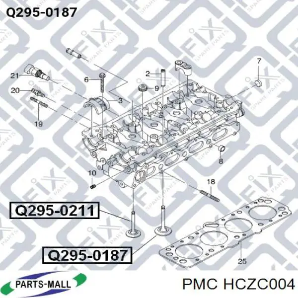 HCZC004 Parts-Mall клапан впускной