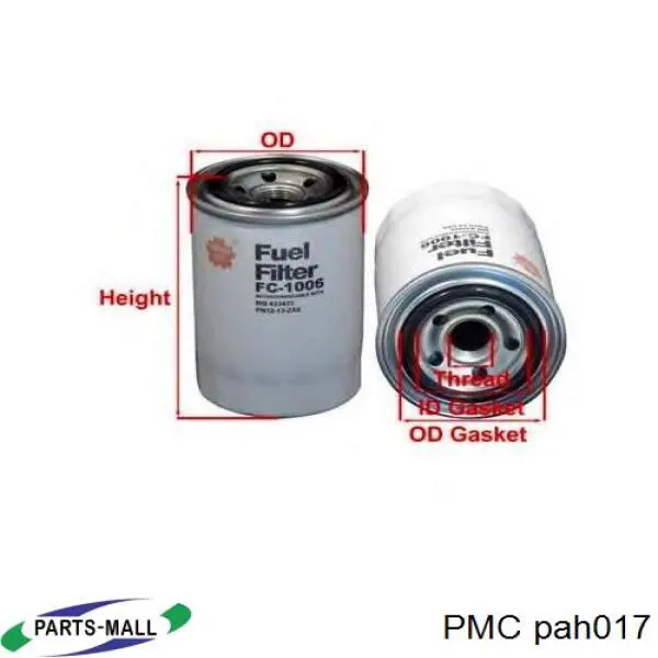Фильтр воздушный PMC PAH017