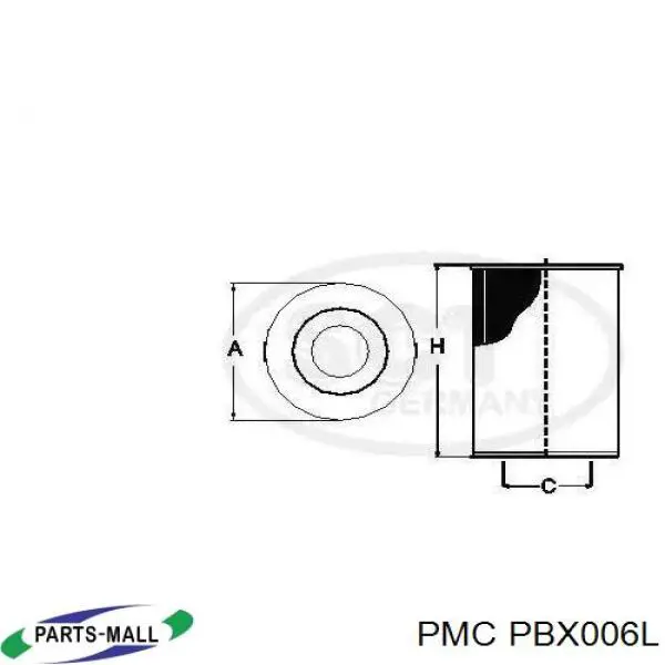 Фильтр очистки масла центробежный Parts-Mall PBX006L цена, от 7.62 USD