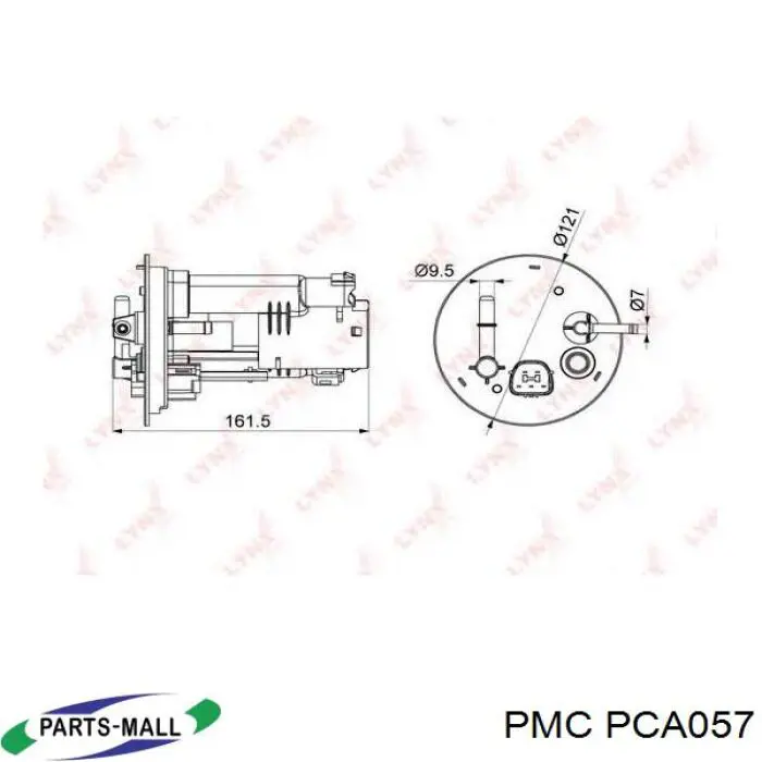 PCA-057 Parts-Mall топливный фильтр