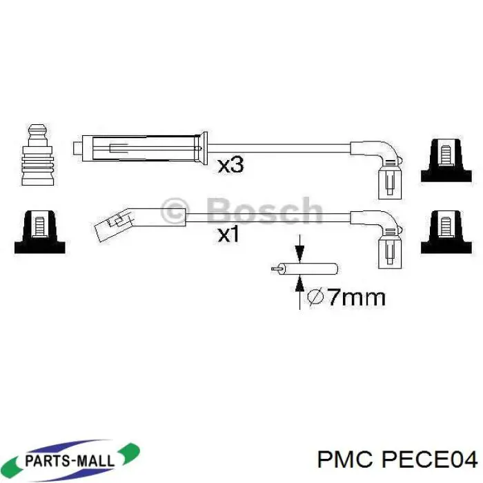 PEC-E04 Parts-Mall высоковольтные провода