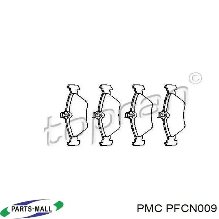 Полный комплект прокладок двигателя Parts-Mall PFCN009 цена, от 31.95 USD