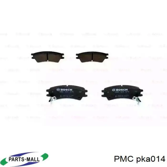 Колодки тормозные передние дисковые PMC PKA014