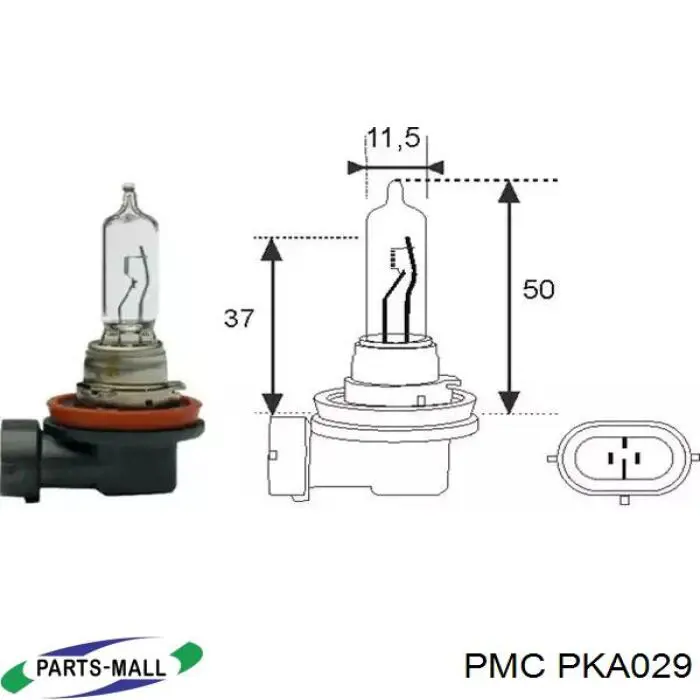 Колодки тормозные передние дисковые PMC PKA029