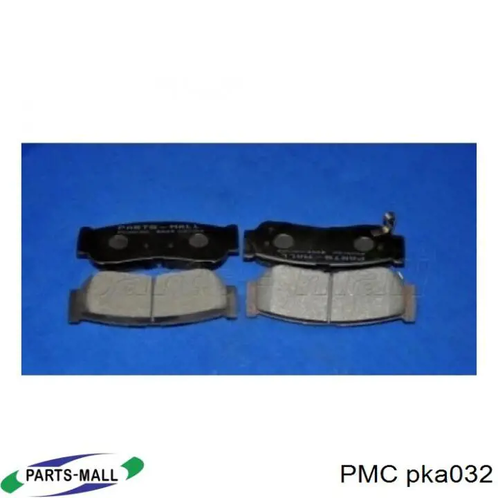 Колодки тормозные задние дисковые PMC PKA032